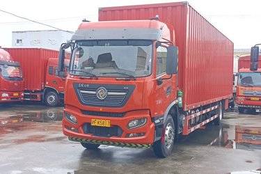 二手东风商用车 天锦KR 245马力 4X2 9.8米厢式载货车(高顶)(国五) 单桥 福田康明斯二手载货车 黄牌