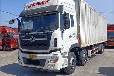 二手东风商用车 天龙重卡 270马力 6X2 9.6米厢式载货车(国五) 前四后四 福田康明斯二手载货车 黄牌
