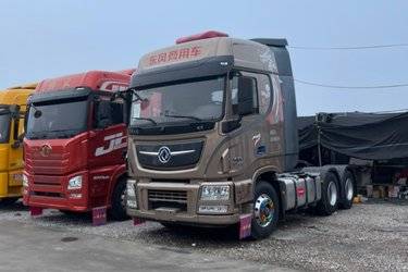 二手东风商用车 天龙旗舰KX 经典版 520马力 6X4牵引车(带液缓)(3.64速比)(国六) 双驱 康明斯二手牵引车 黄牌图片