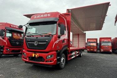 二手东风商用车 天锦KR PLUS 舒适版 290马力 4X2 9.8米厢式载货车(国六)(高顶双卧)(国六) 单桥 康明斯二手载货车 黄牌