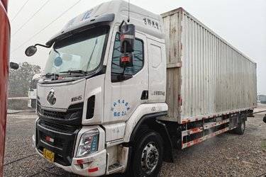 二手东风柳汽 乘龙H5中卡 270马力 4X2 9.8米厢式载货车(国五) 单桥 东风康明斯二手载货车 黄牌