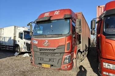 二手东风柳汽 乘龙H5中卡 270马力 4X2 9.8米厢式载货车(国五) 单桥 东风康明斯二手载货车 黄牌