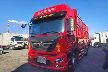 二手东风商用车 天锦KR PLUS 300马力 4X2 6.8米仓栅式载货车(国六) 单桥 雷诺二手载货车 黄牌