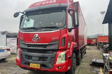 二手东风柳汽 乘龙H5中卡 270马力 4X2 9.6米厢式载货车(国五) 单桥 东风二手载货车 黄牌