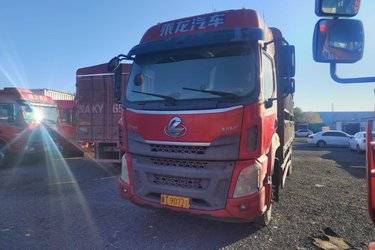 二手东风柳汽 乘龙H5中卡 220马力 4X2 6.8米仓栅式载货车(高顶双卧)(国五) 单桥 玉柴二手载货车 黄牌