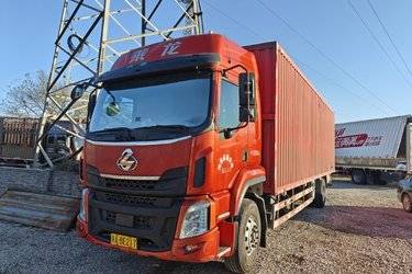 二手东风柳汽 乘龙H5中卡 270马力 4X2 9.8米厢式载货车(国五) 单桥 东风康明斯二手载货车 黄牌