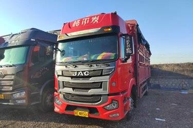 二手江淮 格尔发A5X重卡 240马力 4X2 6.8米仓栅式载货车(国五) 单桥 玉柴二手载货车 黄牌图片