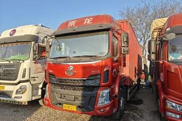 二手东风柳汽 乘龙H5中卡 270马力 4X2 9.8米厢式载货车(国五) 单桥 东风康明斯二手载货车 黄牌