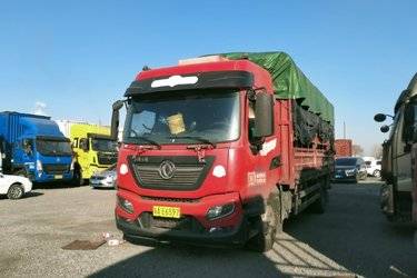 二手东风商用车 天锦KR 220马力 4X2 6.8米排半仓栅式载货车(国五) 单桥 雷诺二手载货车 黄牌