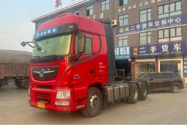 二手东风商用车 天龙旗舰KX 经典版 465马力 6X4 牵引车(速比3.64)(带液缓)(国六) 双驱 东风二手牵引车 黄牌图片