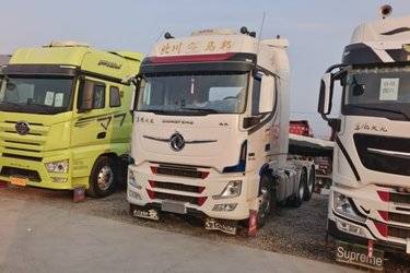 二手东风商用车 天龙旗舰KX 600马力 6X4 AMT自动挡牵引车(国六) 双驱 康明斯二手牵引车 黄牌图片