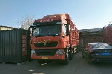 二手中国重汽 HOWO TX 350马力 6X2 7.8米仓栅式载货车(国六)(速比3.7)(国六) 前四后四 曼二手载货车 黄牌