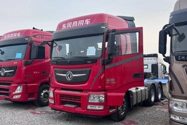 二手东风商用车 天龙旗舰KX 经典版 520马力 6X4 AMT自动挡牵引车(带液缓)(国六) 双驱 东风康明斯二手牵引车 黄牌图片