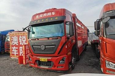 二手东风商用车 天龙KL重卡 居家版 350马力 6X2 9.6米仓栅式货车(国六) 前四后四 雷诺二手载货车 黄牌