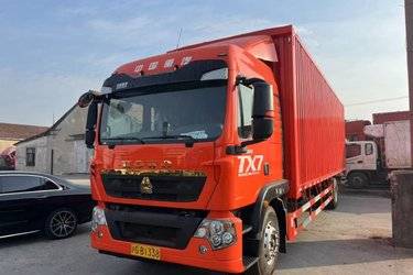 二手中国重汽 HOWO TX 270马力 4X2 9.6米翼开启厢式载货车(国六)(10挡)(国六) 单桥 曼二手载货车 黄牌