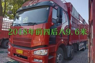 一汽解放 J6P重卡 标载型 350马力 8X4 9.5米仓栅式载货车(国五) 前四后八 锡柴二手载货车 黄牌