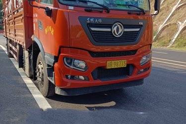 二手东风商用车 天锦KR 精英版 300马力 6X2 8.6米仓栅式载货车(国六) 前四后四 东风股份二手载货车 黄牌图片