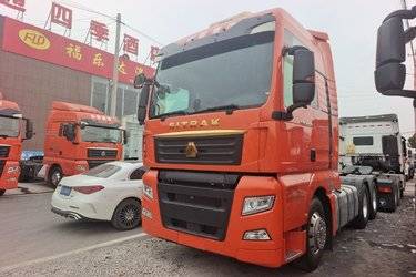 中国重汽 汕德卡SITRAK G7H重卡 570马力 6X4 AMT自动档牵引车(国六) 双驱 曼二手牵引车 黄牌