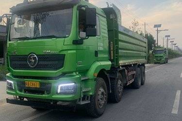 二手陕汽重卡 德龙新M3000 350马力 8X4 6.5米自卸车(国五) 前四后八 潍柴二手自卸车 黄牌