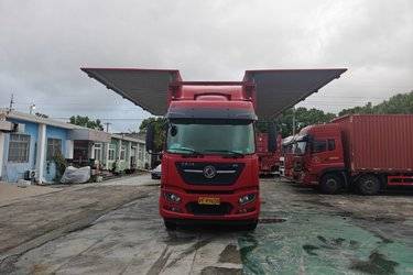 二手东风商用车 天锦KR 舒适版 245马力 4X2 9.8米厢式载货车(高顶)(国六) 单桥 东风康明斯二手载货车 黄牌图片