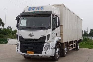 二手东风柳汽 乘龙H5中卡 270马力 6X2 9.6米厢式载货车(国五) 前四后四 康明斯二手载货车 黄牌图片