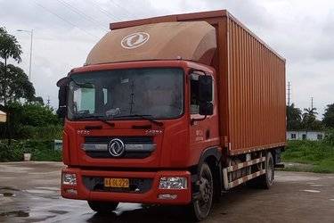二手东风 多利卡D9 200马力 4X2 6.8米翼开启厢式载货车(国六) 单桥 玉柴二手载货车 黄牌图片