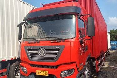 二手东风商用车 天锦KR 190马力 4X2 8米厢式载货车(国六) 单桥 东风二手载货车 黄牌图片