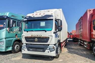 二手中国重汽 HOWO TX重卡 豪华版 290马力 6X2 9.52米厢式载货车(国六) 前四后四 曼二手载货车 黄牌