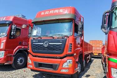 二手东风商用车 天龙重卡 292马力 6X2 9.6米栏板载货车(国五) 前四后四 雷诺二手载货车 黄牌图片