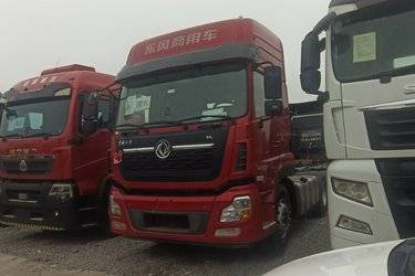 二手东风商用车 天龙VL重卡 轻盈版 465马力 6X4牵引车(国六) 双驱 康明斯二手牵引车 黄牌图片
