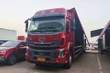 二手东风柳汽 乘龙H5中卡 240马力 4X2 9.6米厢式载货车(国五) 单桥 玉柴二手载货车 黄牌