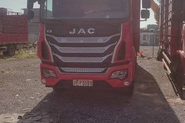 二手江淮 格尔发K5L中卡 220马力 4X2 7.8米翼开启厢式载货车(国五) 单桥 玉柴二手载货车 黄牌图片