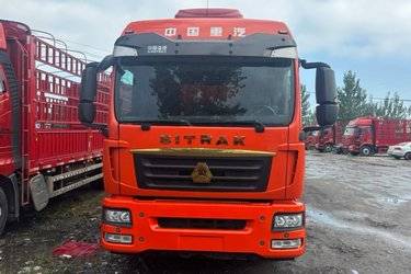 二手中国重汽 汕德卡SITRAK G5S重卡 290马力 4X2 6.75米AMT自动档仓栅式载货车(国六) 单桥 曼二手载货车 黄牌图片