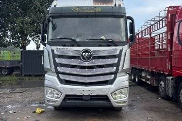 二手福田 欧曼EST 6系重卡 西南版 460马力 8X4 9.45米仓栅式载货车(国五) 前四后八 福田康明斯二手载货车 黄牌图片