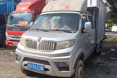 二手金杯 T52 创富型 1.5L 109马力 汽油 2.605米双排厢式微卡(国五) 单桥 华晨鑫源金杯二手载货车 蓝牌图片