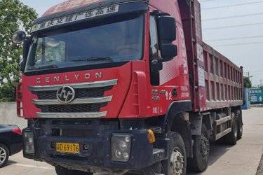 二手上汽红岩 杰狮重卡 430马力 8X4 7.8米自卸车(国五) 前四后八 上菲红二手自卸车 黄牌图片