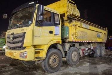 二手福田 欧曼新ETX 9系重卡 430马力 8X4 7.4米自卸车(国五) 前四后八 潍柴二手自卸车 黄牌图片