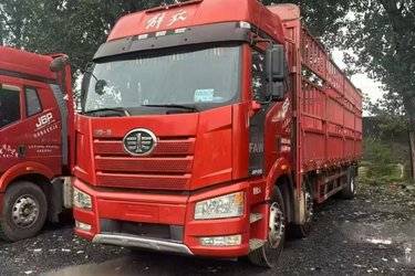 二手一汽解放 J6L中卡 280马力 6X2 6.8米栏板载货车(国五) 前四后四 锡柴二手载货车 黄牌