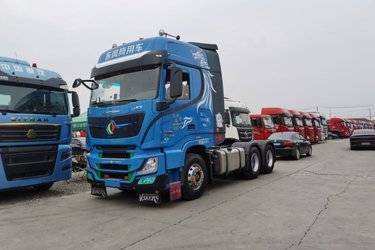 二手东风商用车 天龙旗舰KX 王者版 600马力 6X4 牵引车(东风14挡)(带液缓)(速比3.91)(国六) 双驱 东风康明斯二手牵引车 黄牌图片