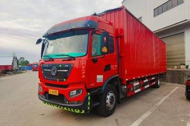 二手东风商用车 天锦KR 245马力 6X2 9.8米翼开启厢式载货车(国五) 前四后四 康明斯二手载货车 黄牌