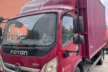 二手福田 奥铃速运 156马力 4.14米单排厢式轻卡(国六) 单桥 康明斯二手载货车 蓝牌图片