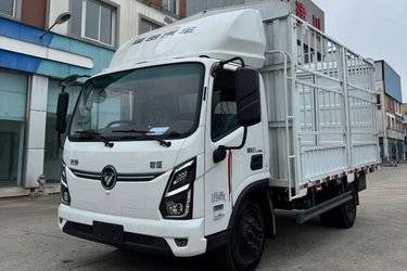 二手福田欧马可 智蓝ES 气刹 4.17米单排纯电动仓栅式轻卡 宁德时代165kWh  二手电动卡车电动载货车图片