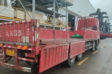 二手东风商用车 天龙重卡 315马力 8X4 9.6米栏板载货车(国五) 前四后八 东风康明斯二手载货车 黄牌图片