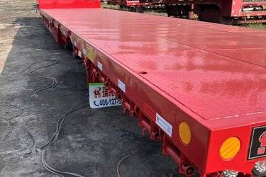 二手17.5米x3米 3轴 低平板半挂车图片