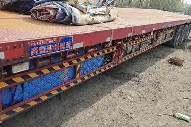 二手17.5米x3米 3轴 低平板半挂车图片