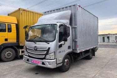 二手福田 欧马可S3系 高效山区版 156马力 4.14米单排厢式轻卡(国五) 单桥 福田康明斯二手载货车 黄牌