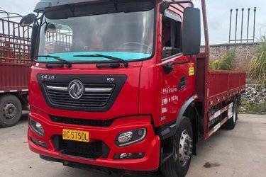 二手东风商用车 天锦KR中卡 245马力 4X2 6.75米栏板载货车(国五) 单桥 康明斯二手载货车 黄牌图片