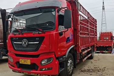 二手东风商用车 天锦KR PLUS 舒适版 290马力 4X2 6.8米仓栅式载货车(高顶三卧)(国六) 单桥 东风康明斯二手载货车 黄牌图片