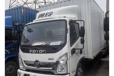 二手福田 奥铃捷运 132马力 4.14米单排厢式轻卡(国六) 单桥 全柴二手载货车 蓝牌图片