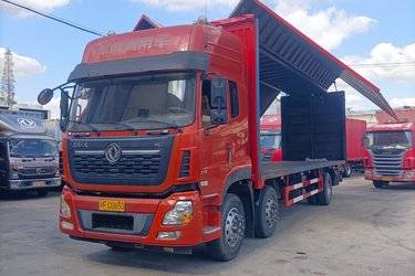 二手东风商用车 天龙重卡 270马力 6X2 9.6米厢式载货车(国五) 前四后四 康明斯二手载货车 黄牌